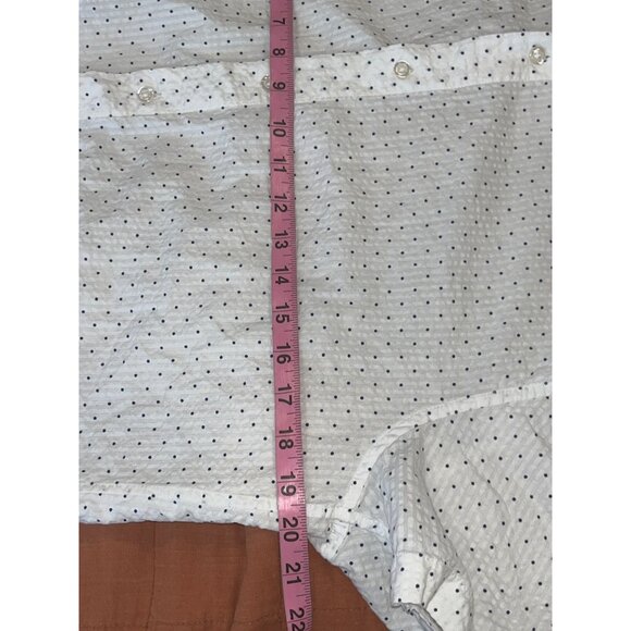 Bonobos Mens Slim Fit White Button-Up Short Sleeve  Shirt Size XL - Picture 6 of 8